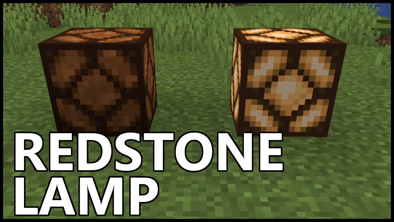 How To Use Redstone Lamps In Minecraft Youtube