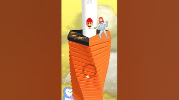 Relaxing 😀 Stack Ball 🏀🐬 Gameplay Shorts level 397! #shorts #gaming #satisfying #asmr