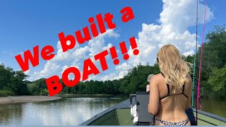 We took a day off!!! Showing off the boat I BUILT!!!