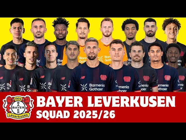 Bayer 04 Leverkusen Squad For Season 2025/26 | Leverkusen