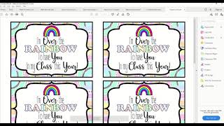 Boho Rainbow Back to School Meet The Teacher or Open House Set Up screenshot 2