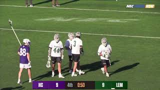 Le Moyne College Men's Lacrosse vs. Holy Cross Highlights 4/25/2024