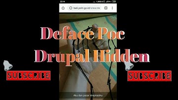 Cara, Deface poc Drupal Hidden Uploud