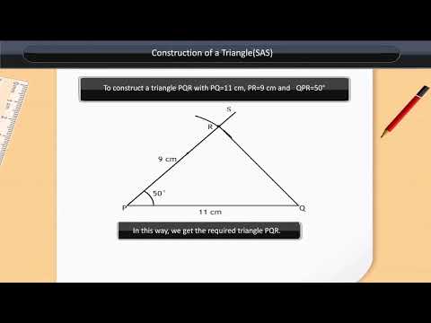 Construction of a Triangle SAS | Class 7 | Maths