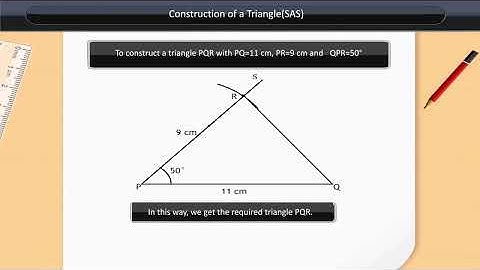 Construction of a Triangle SAS | Class 7 | Maths