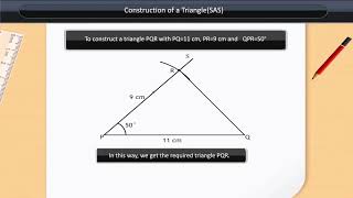 Construction of a Triangle SAS | Class 7 | Maths Wealth