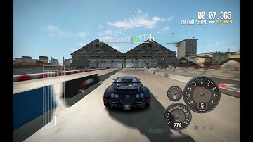 NFS Shift 2 Unleashed Bugatti Veyron 16.4 451 km/h in Standing Mile [HD]