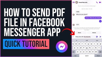 How To Send PDF File In Facebook Messenger App (QUICK TUTORIAL)