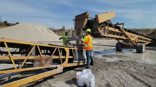 Sampling from Conveyor Belt Discharge - Double Sampler