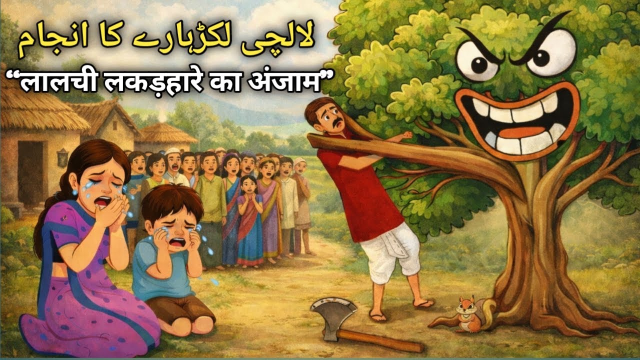 Lalchi lakadhara | Moral stories in urdu 
