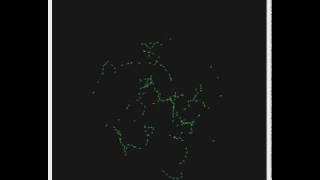 A simulation of a swarm