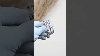 Diamond, Ruby &amp; Aquamarine Bracelet Collection