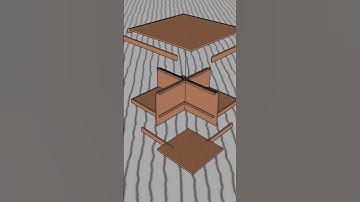 Frank Lloyd Wright Inspired Coffee Table from Seth Peterson Cottage #short #woodworking #sketchup