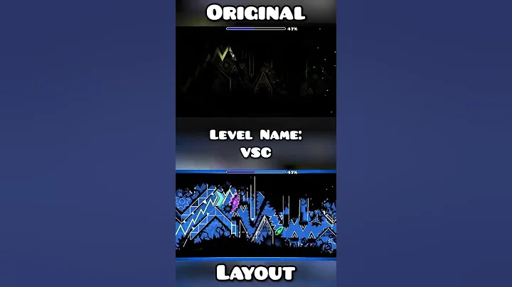 "VSC" Original vs Layout | Geometry Dash Comparison #shorts