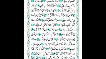 سورة المطففين كاملة من اية 1 الى اية 36 للاطفال