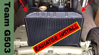 How To Install The Radiator On A Willys MB G503TV