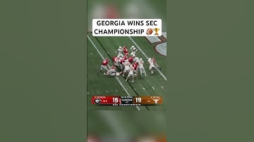 🚨 Georgia defeats Texas in SEC Championship, earns first round bye in CFP