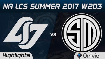 CLG vs TSM Highlights Game 1 NA LCS Summer 2017 Counter Logic Gaming vs Team Solo Mid by Onivia