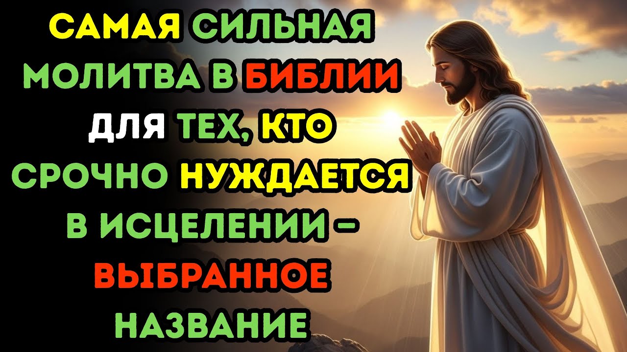 Самая сильная молитва в Библии для тех, кто срочно нуждается в исцелении — выбранное название.