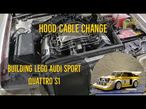 How to open Audi 80 B4 hood, when your hood cable is broken.