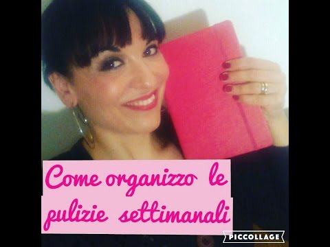 Pulizie... la mia organizzazione settimanale