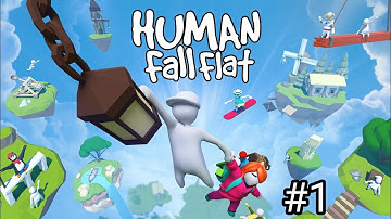Human Fall Flat Mobile - Gameplay Walkthrough Part 1 - Levels 1-4 (iOS, Android)
