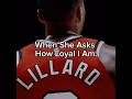 As loyal as they come fr 💯! #relatable #ballknowledge #damianlillard #loyal #undergroundmusic