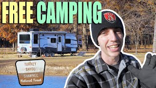 TURKEY BAYOU FREE CAMPGROUND REVIEW - FULL TIME RV