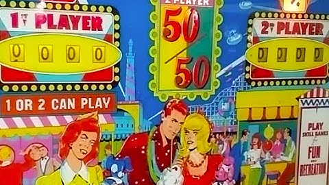 1965 Bally 50/50 Pinball Machine In Action