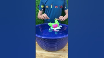 Try To Guess How Will Float #asmr #experiment #stisfying #oddlysatisfying