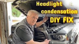 Ram headlight condensation Removal and Fix. (If I can do it so can you!)