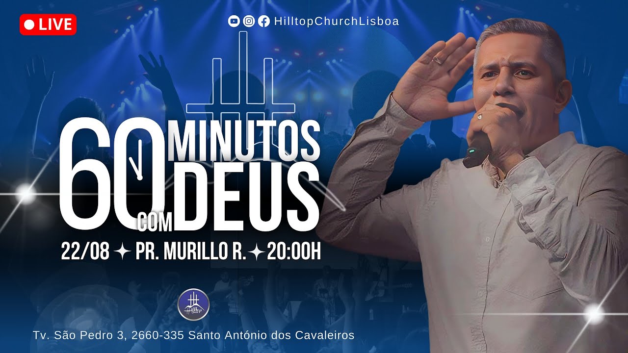 Culto 60 Minutos com Deus | Pr. Murillo R. | Quinta.feira 22/08 - YouTube