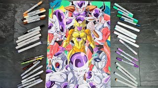 HUGE Drawing! ALL Forms of FRIEZA | Commission #79