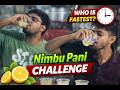 Nimbu Pani Drinking Battle #khanachallenge  #1minutechallenge  #viral  #page #foodchallenge