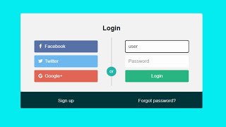 Membuat Form Login Menggunakan HTML dan CSS | Responsive Login Form using HTML and CSS