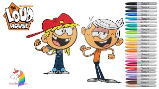 The Loud House Coloring book Page Lana Loud & Lincoln Loud Coloring book | UNiCORN SPLASH