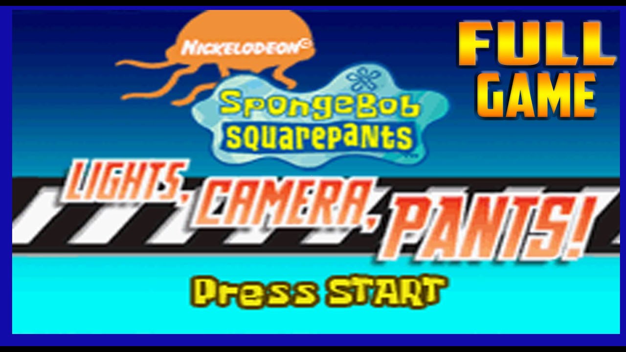 SpongeBob SquarePants Lights, Camera, Pants! (GBA) Longplay Full