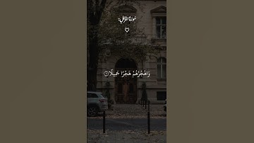 وَاصْبِرْ عَلَى مَا يَقُولُونَ وَاهْجُرْهُمْ/بصوت القارئ عبدالرحمن مسعد