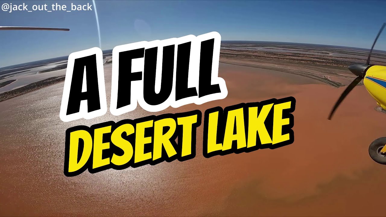 Flowing Creeks and Full Lakes: Aerial View of Windidda Creek and Lake Carnegie