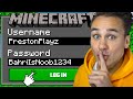 I Finally Hacked PrestonPlayz Minecraft Account...