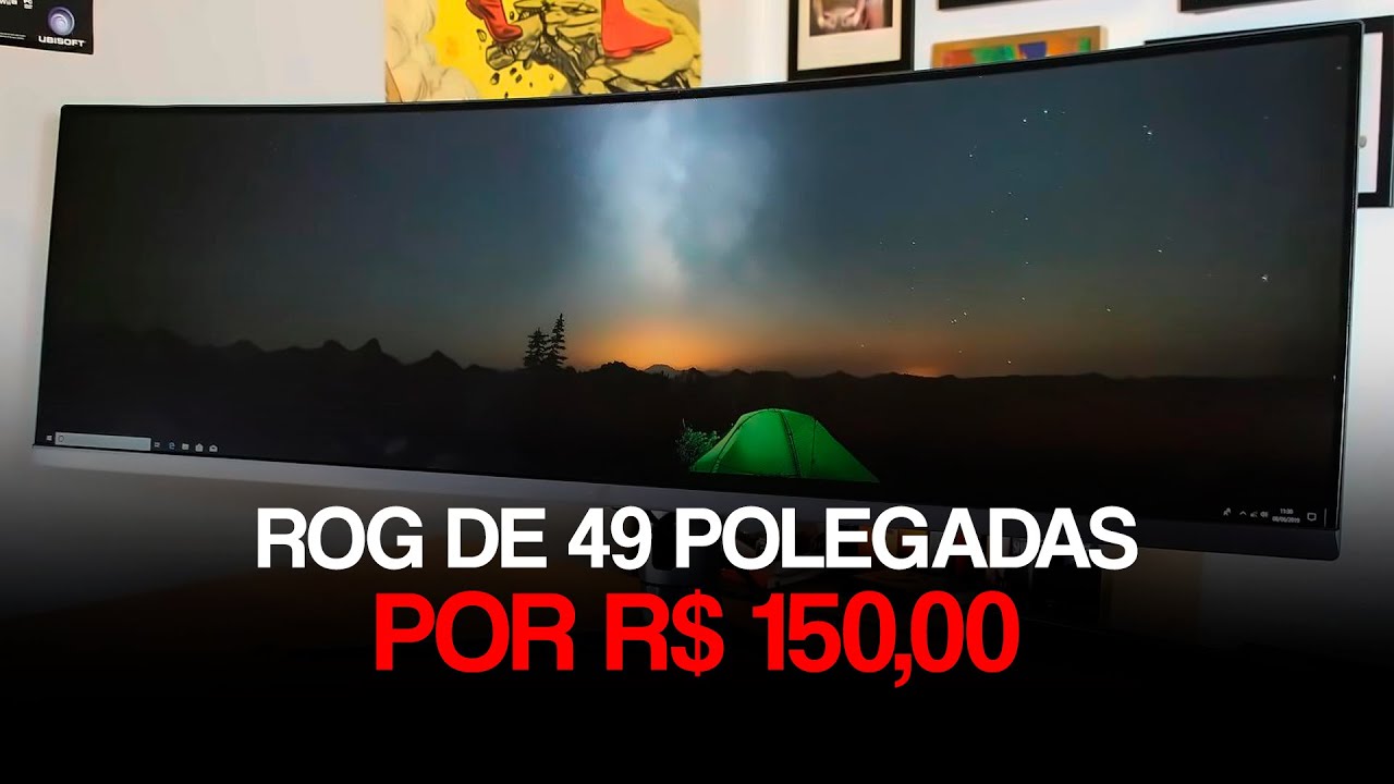 Comprei um Monitor ROG de 49 Polegadas por 150 REAIS!!!!! - YouTube