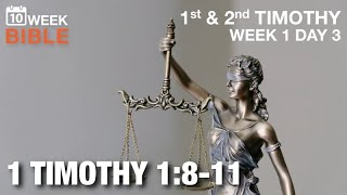 Celebrity The Law is Good | 1 Timothy 1:8-11 | Week 1 Day 3 Study of 1 Timothy Net Worth