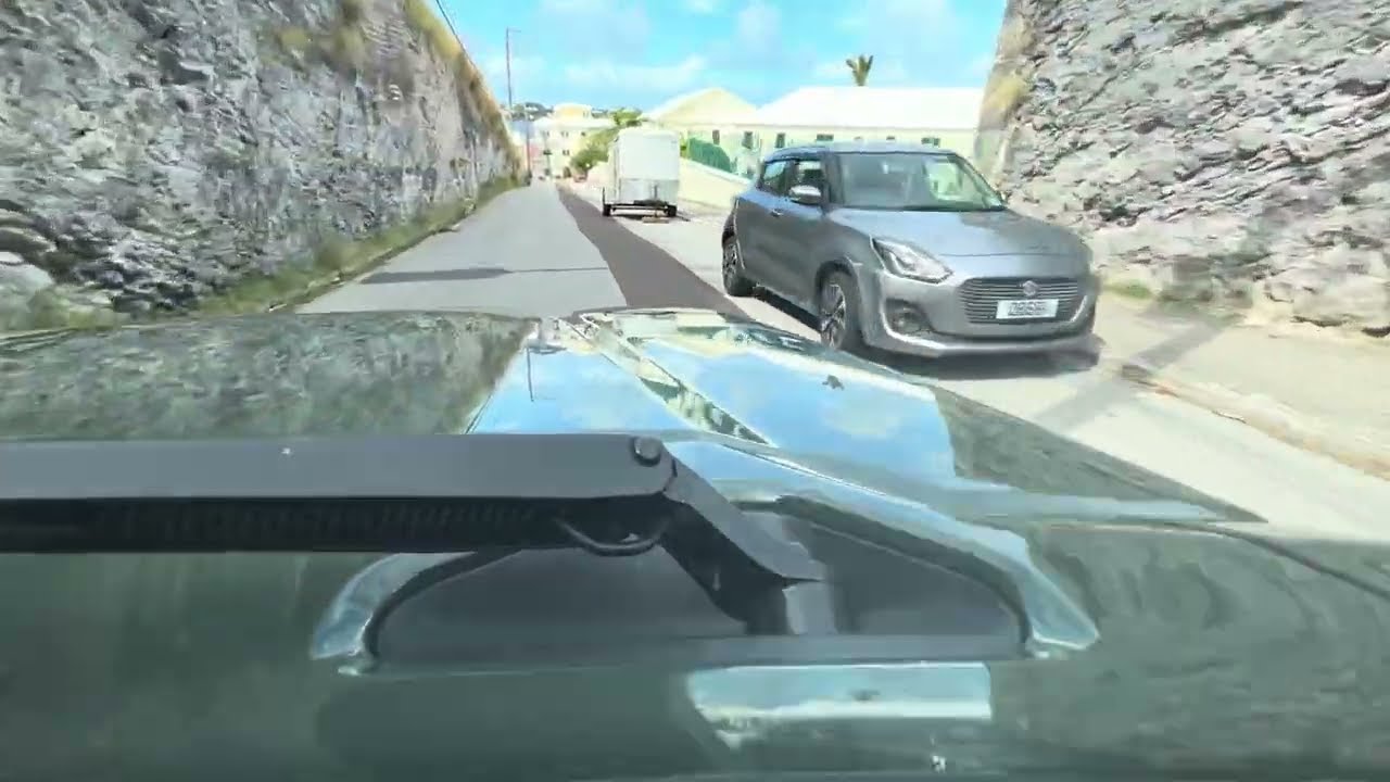 Driving Cobbs Hill Bermuda to Harbour Road