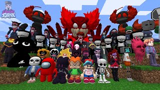 This is Real Friday Night Funkin' FNF Characters in Minecraft