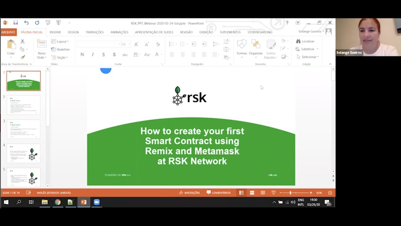Webinar: Como criar smart contracts na RSK network utilizando Remix e Metamask