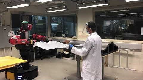Human-Robot Collaboration for Composite Sheet Layup (Voice Commands)