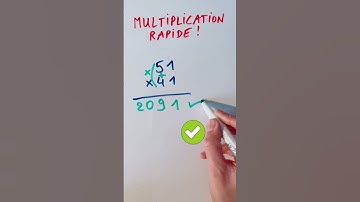 Multiplication rapide 51×41=? #shorts #maths #mathématiques #lycée #collège #multiplication #prof