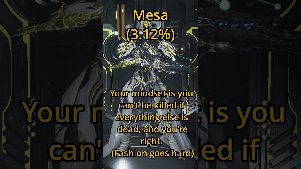 What Your Warframe Main Says About You Top 10 Edition Warframegameplay Shorts Short