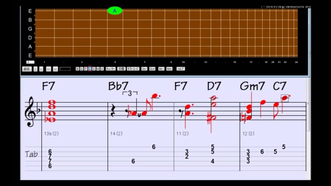 Bag's Groove ギターバッキング例 01 Variable指板 YouTube