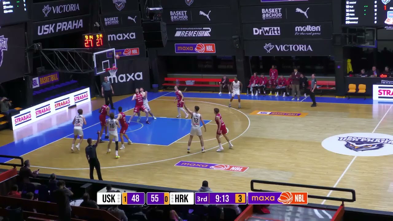 USK Praha vs BK GAPA Hradec Králové | 24-01-2026 for KooperativaNBL tournament.